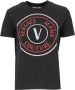 Versace Jeans Couture Glitter Logo Korte Mouw T-shirt Black Dames - Thumbnail 1