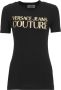 Versace Jeans Couture Witte Crewneck T-shirts en Polos met Logo Print White Dames - Thumbnail 1