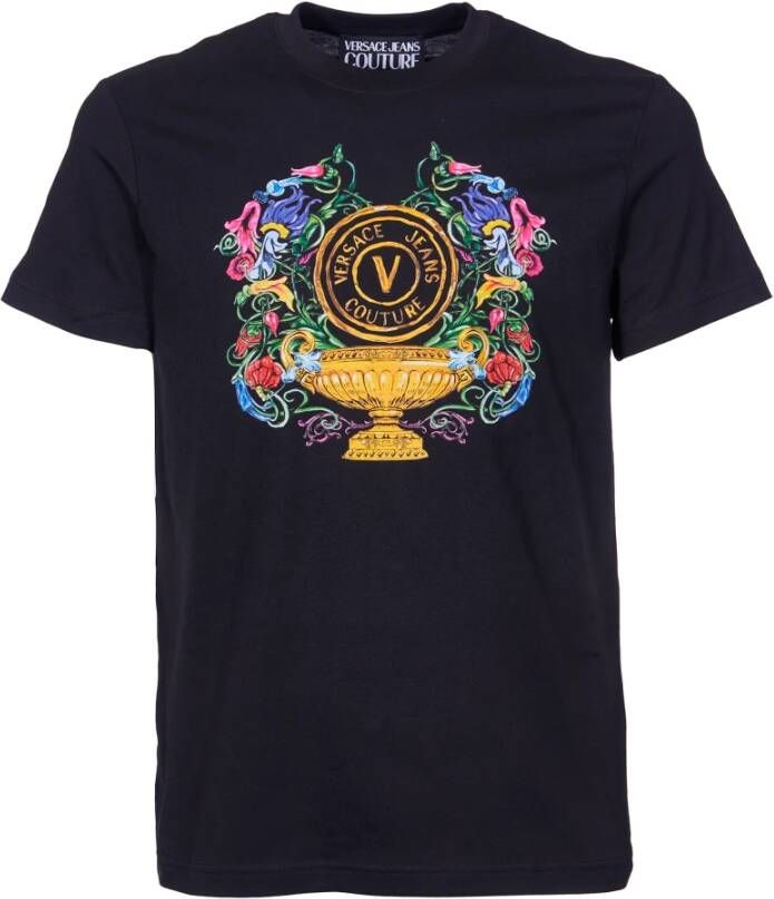 Versace Jeans Couture Iconisch Logo Heren T-shirt Black Heren