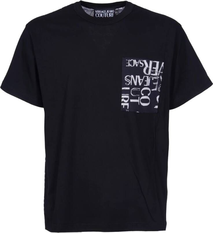 Versace Jeans Couture Heren Kliek Zwart Logo Print T-shirt XL Black Heren