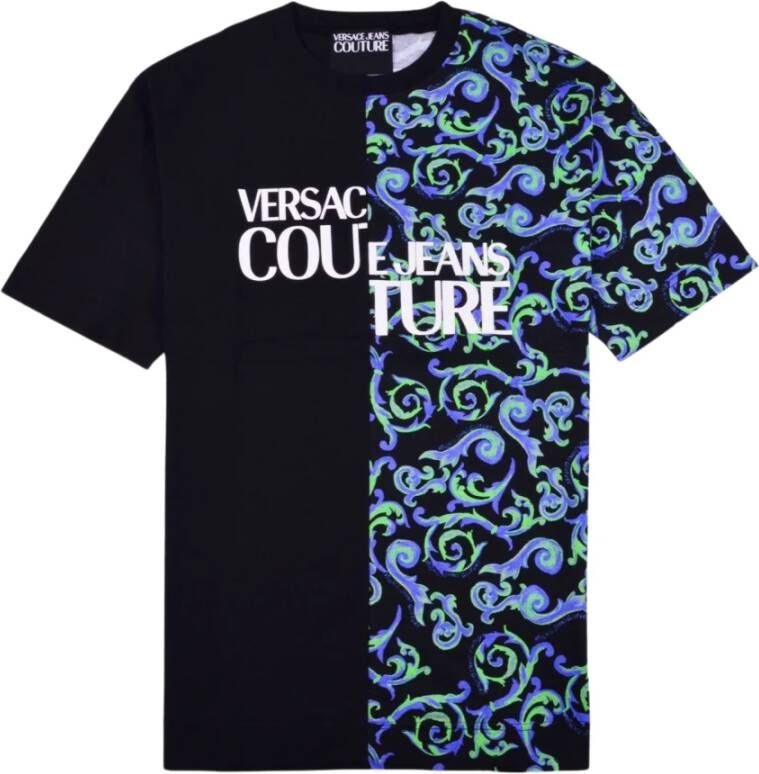 Versace Jeans Couture Luxe Logo T-Shirt voor Heren Black Heren