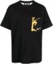 Versace Jeans Couture T-shirt met korte mouwen en Chain Couture Print Black Heren - Thumbnail 1