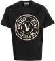 Versace Jeans Couture Maglietta T-Shirt V Emblem Zwart Heren - Thumbnail 1