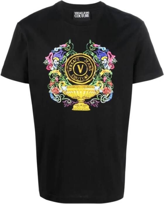 Versace Jeans Couture Iconisch Logo Heren T-shirt Black Heren