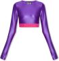Versace Jeans Couture Stijlvolle Paarse Longsleeve Top Purple Dames - Thumbnail 1
