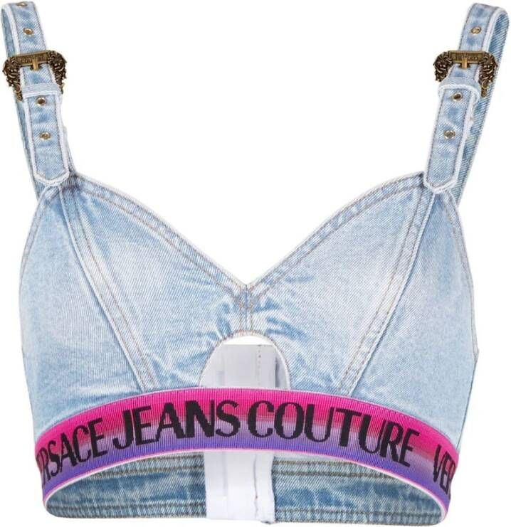 Versace Jeans Couture Topwear Blauw Dames