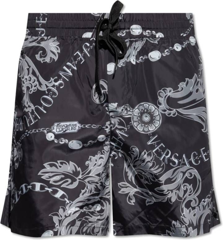 Versace Jeans Couture Moderne casual shorts Black Heren