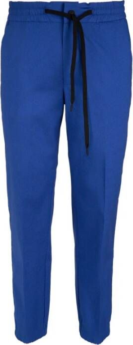 Versace Jeans Couture Trousers Blauw Heren