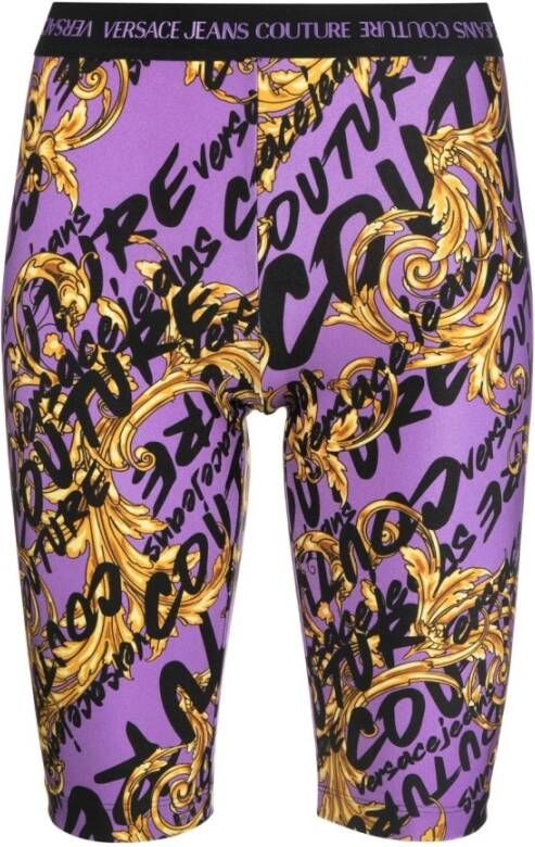 Versace Jeans Couture Trousers Red Paars Dames
