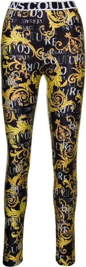 Versace Jeans Couture Trousers Yellow Geel Dames