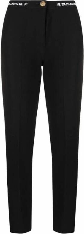 Versace Jeans Couture Stijlvolle Zwarte Chino`s voor Dames Black Dames