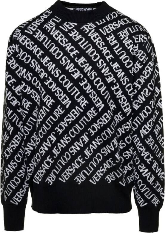 Versace Jeans Couture Allove Techno Lana Sweaters Zwart Black Heren