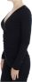 Versace Jeans Couture Zwarte Stretch Trui met Lange Mouwen Black Dames - Thumbnail 1