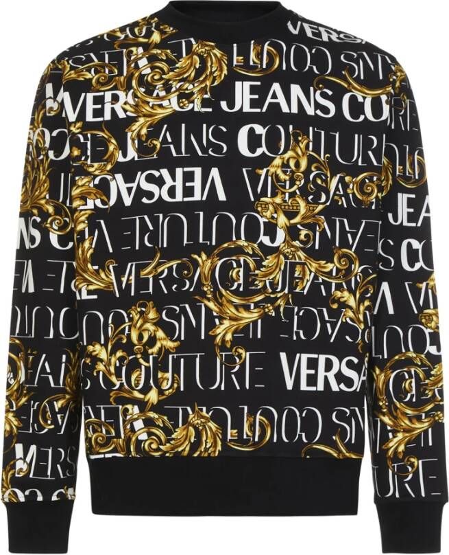 Versace Jeans Couture truien zwart Black Heren