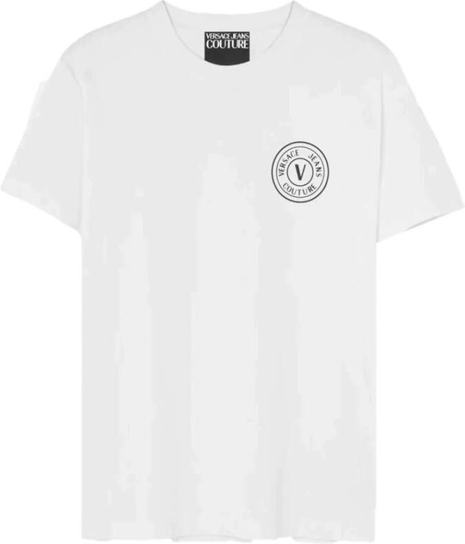 Versace Jeans Couture V-Emblem T-shirt Wit Heren