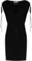 Versace Jeans Couture Prachtige Gerimpelde Mini Jurk voor Vrouwen Black Dames - Thumbnail 1