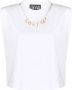 Versace Jeans Couture Mouwloos T-shirt met Logo-Charm White Dames - Thumbnail 2
