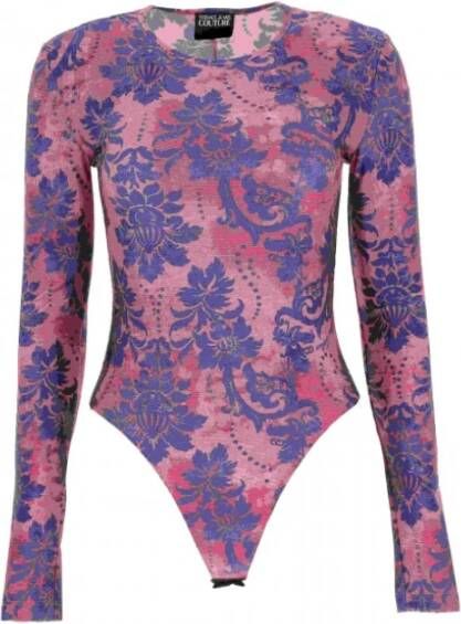 Versace Jeans Couture Tapestry Couture Bodysuit Roze Dames