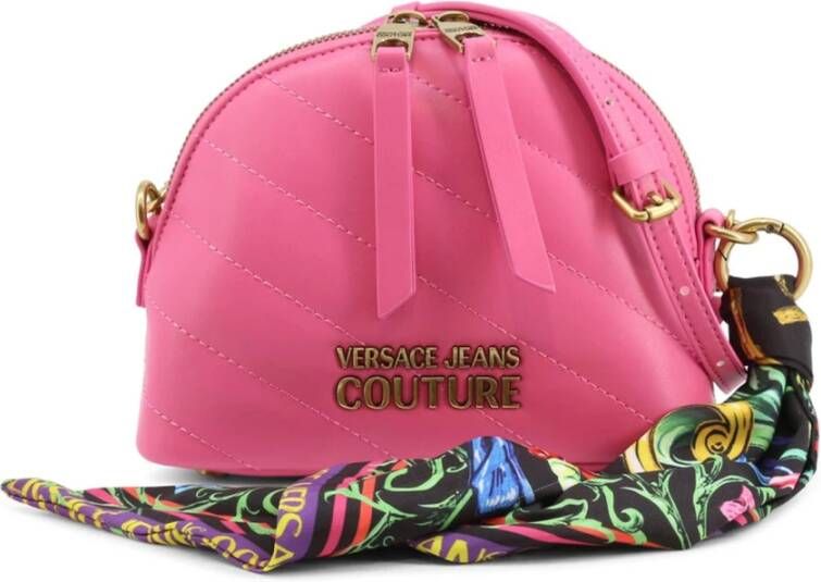 Versace Jeans Couture Polyurethaan Across-body Tas met Afneembare Schouderband Pink Dames
