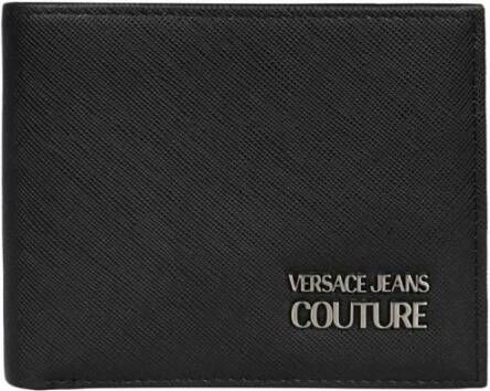 Versace Jeans Couture Zwarte Portemonnees voor Heren Stijlvol en Georganiseerd Black Heren