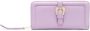 Versace Jeans Couture Barok Gesp Rits Portemonnee in Gehamerd Imitatieleer Purple Dames - Thumbnail 1