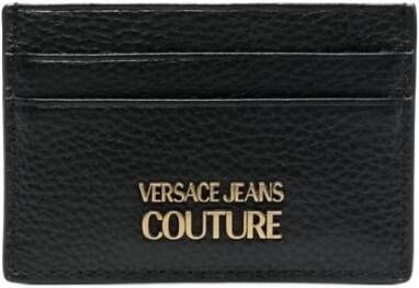 Versace Jeans Couture Stijlvolle Kaarthouder voor Georganiseerde Kaarten Black Heren