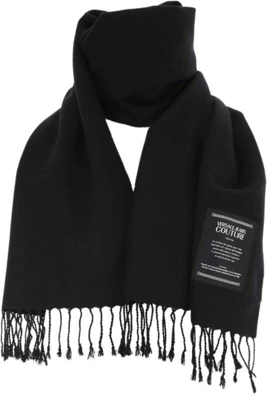 Versace Jeans Couture Winter Sjaal voor Stijlvol en Hoogwaardig Black