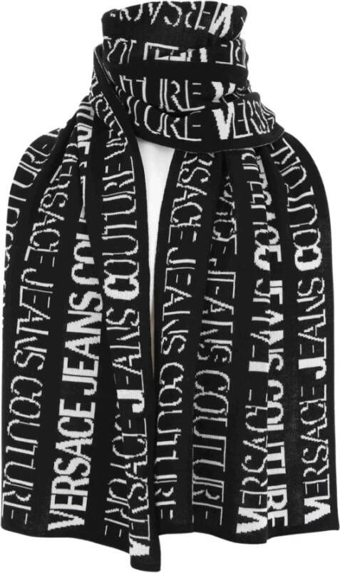 Versace Jeans Couture Wollen Blend Sjaals voor nen Black