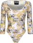 Versace Jeans Couture Witte Sweater met Logo Print White Dames - Thumbnail 1