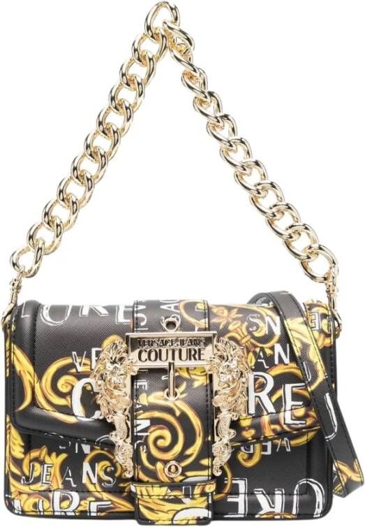 Versace Jeans Couture Women Bags Shoulder Bag Black Ss23 Zwart Dames