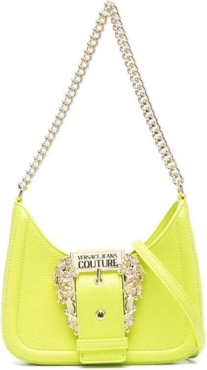Versace Jeans Couture Women Bags Shoulder Bag Yellow Ss23 Geel Dames