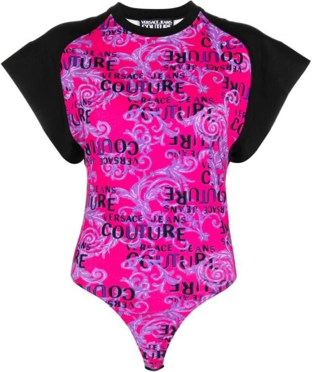 Versace Jeans Couture Women Clothing Topwear Pink Ss23 Roze Dames