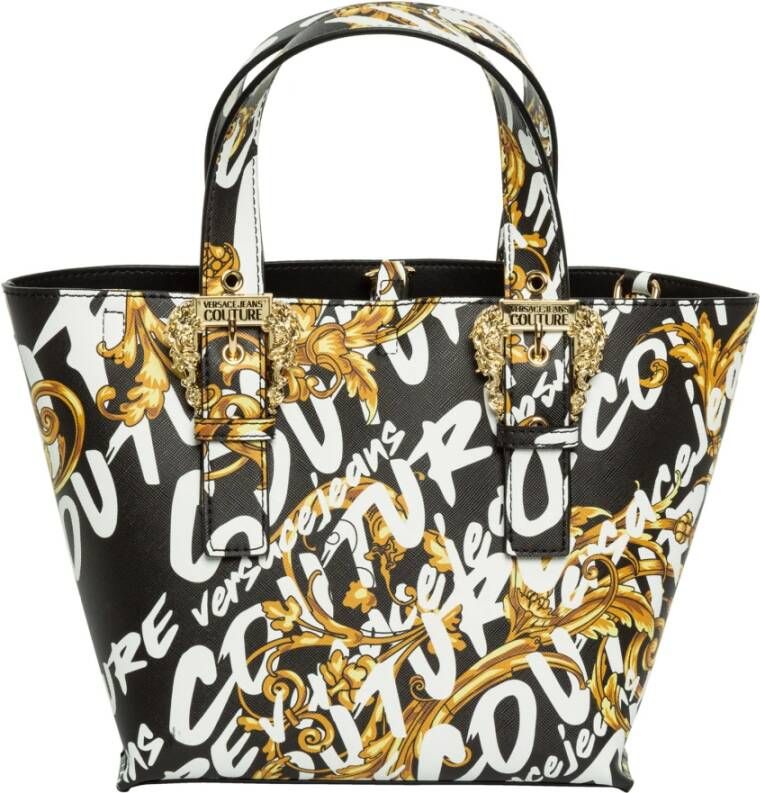 Versace Jeans Couture women; handbag cross-body messenger bag purse Logo Brush Couture I Zwart Dames