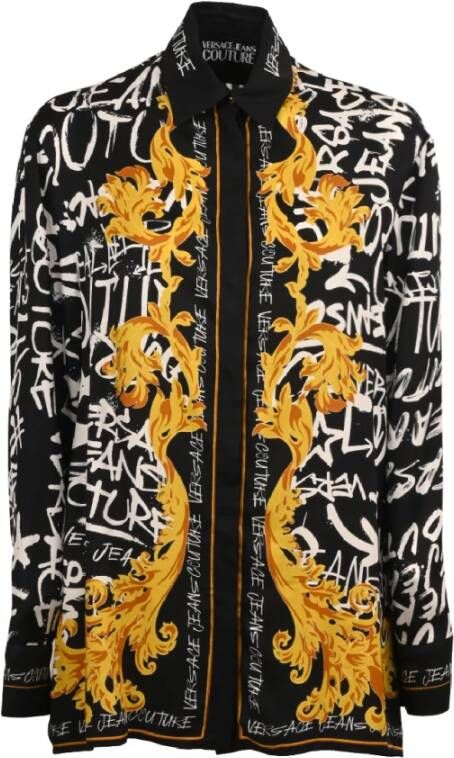 Versace blouse store korte mouwen