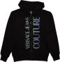 Versace Jeans Couture Katoenen Zip Hoodie met Contrast Logo Black Heren - Thumbnail 7
