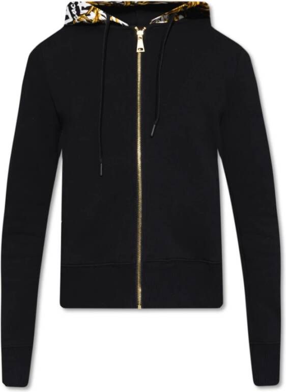 Versace Jeans Couture Zip-up hoodie Zwart Dames