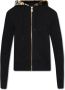 Versace Jeans Couture Zwarte katoenen sweatshirt met Barocco-print Black Dames - Thumbnail 1