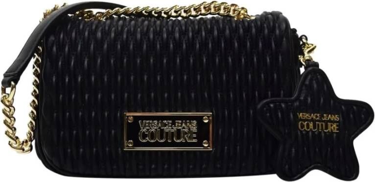 Versace Jeans Couture Zwarte Crossbody Tas voor Dames Zwart Dames