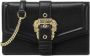 Versace Jeans Couture Zwarte gehamerde leren portemonnee met gouden details Black Dames - Thumbnail 5