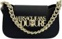 Versace Jeans Couture Zwarte Gondel Tas met Logo Slot Zwart Dames - Thumbnail 1