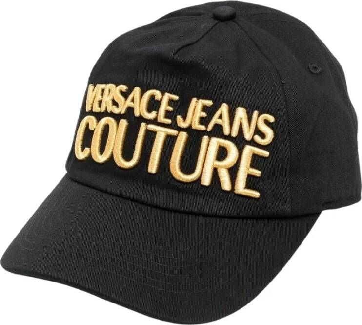 Versace Jeans Couture Zwarte gouden pet Zwart Dames