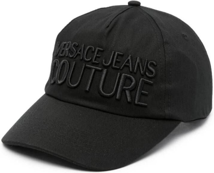 Versace Jeans Couture Zwarte hoeden Stijlvol ontwerp Black Heren