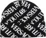 Versace Jeans Couture Zwarte Hoeden met Lana Logo Allover Black Heren - Thumbnail 1