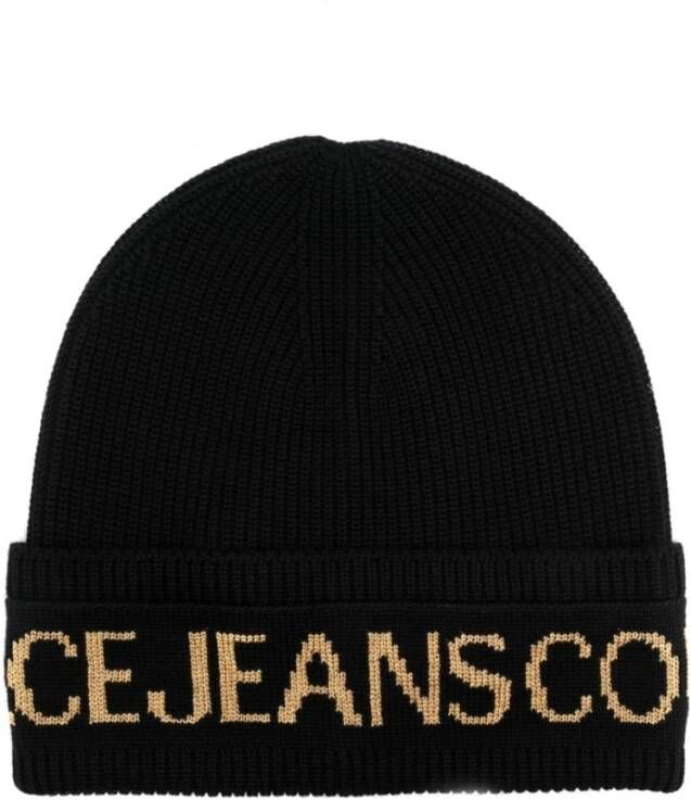 Versace Jeans Couture Zwarte hoeden Stijlvol ontwerp Black Heren