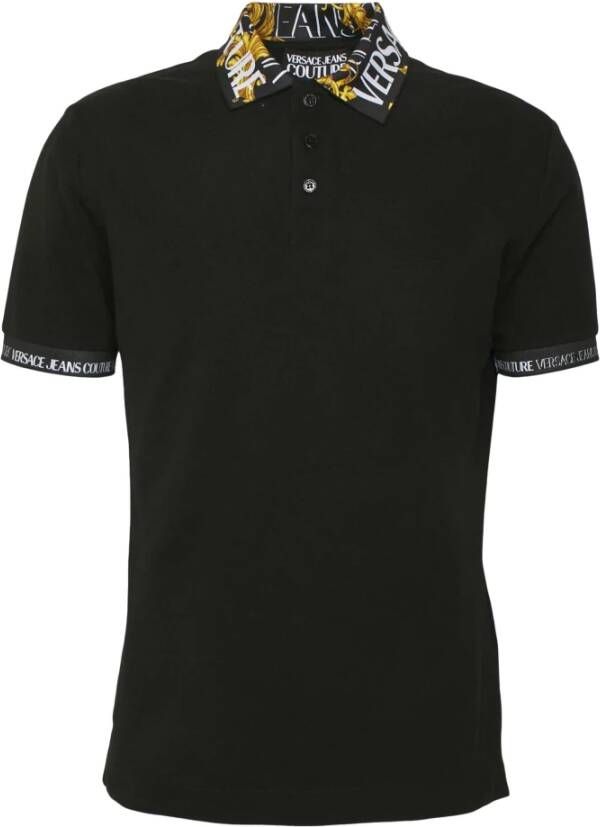 Versace Jeans Couture Zwarte Polo Black Heren