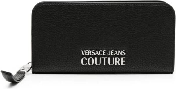 Versace Jeans Couture Zwarte Portemonnees Stijlvol en Trendy Zwart Dames