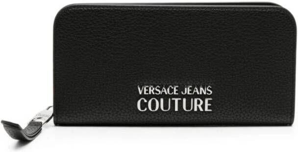 Versace Jeans Couture Zwarte Portemonnees Stijlvol en Trendy Black Dames
