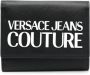 Versace Jeans Couture Tactiele Logo Portemonnee Saffiano Leer Black Heren - Thumbnail 1
