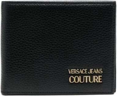 Versace Jeans Couture Stijlvolle Portemonnees voor Mannen en Vrouwen Black Heren