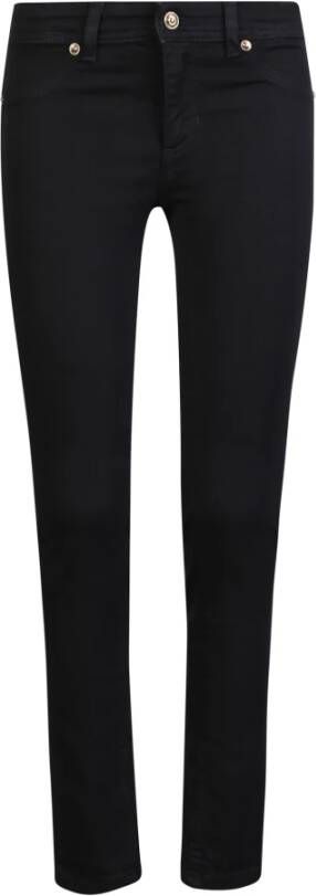 Versace Jeans Couture Zwarte Skinny Broek voor Dames Zwart Dames